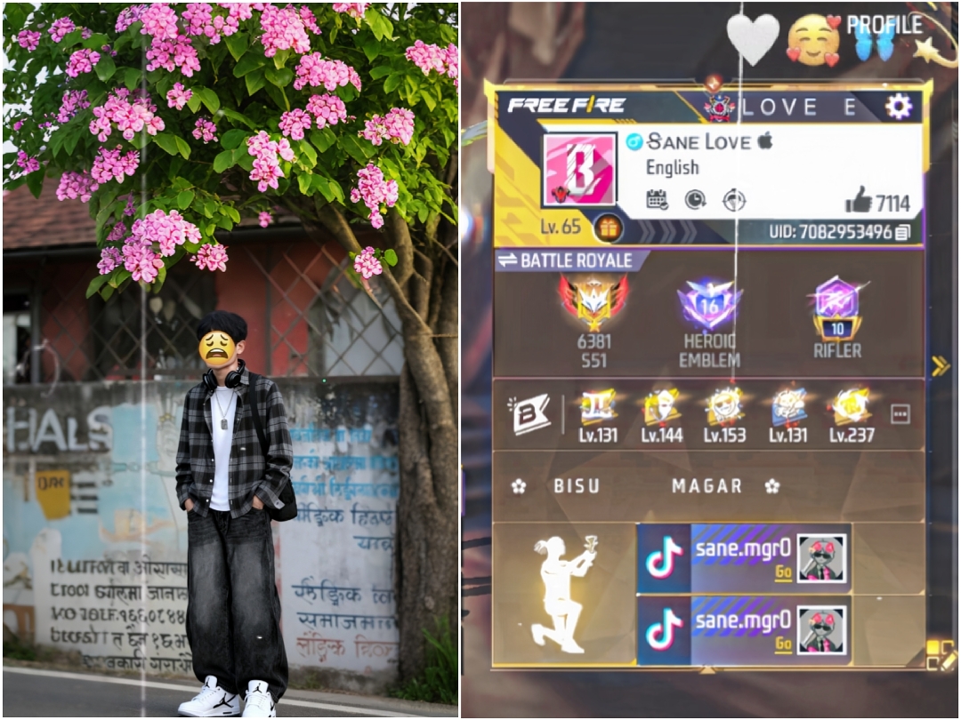 My id and : Me .. !!