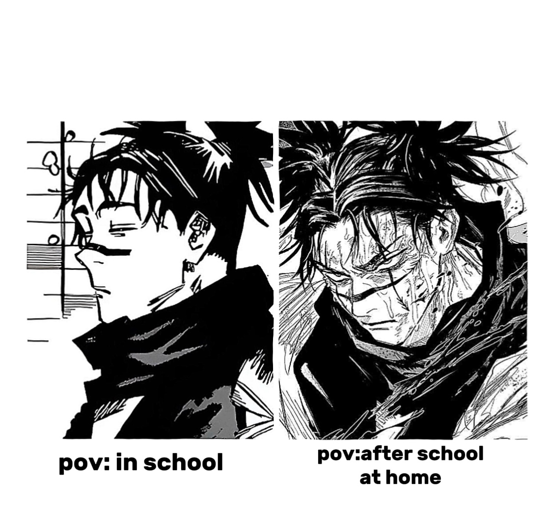 pov: school<<home 