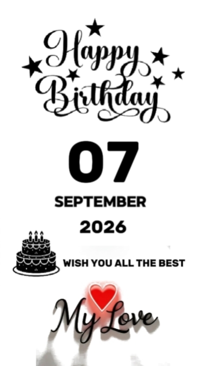 H B DMylove07Sept