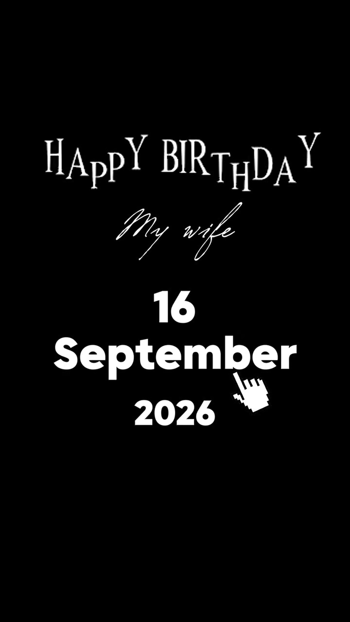HBD WIFE 16 SEPTEMBE