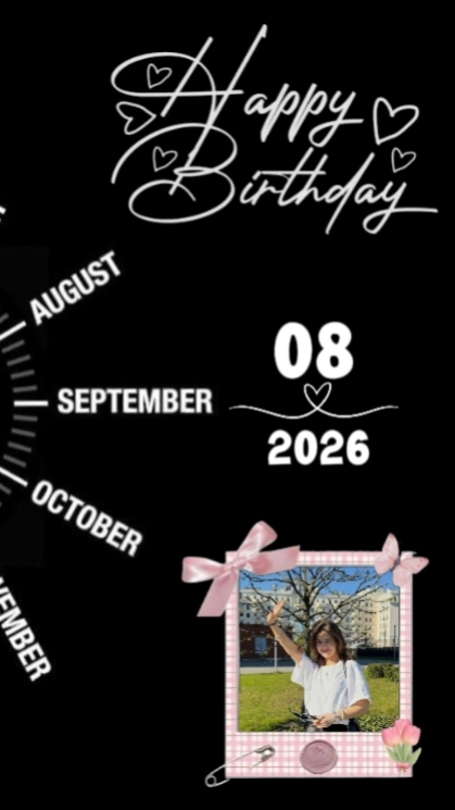 BIRTHDAY 8 SEPTEMBER