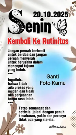 Story Hari Senin..