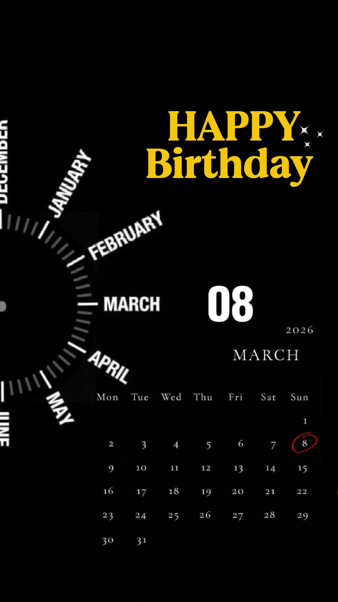 FELIZ CUMPLEAÑOS 08 DE MARZO 