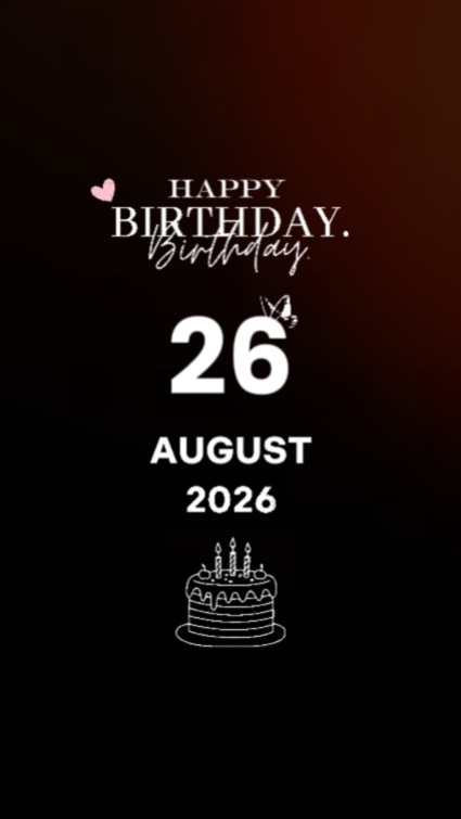 Anniversaire 26 août 