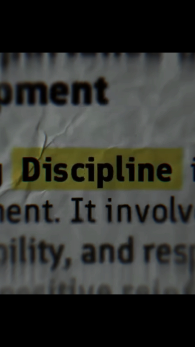 Discipline 