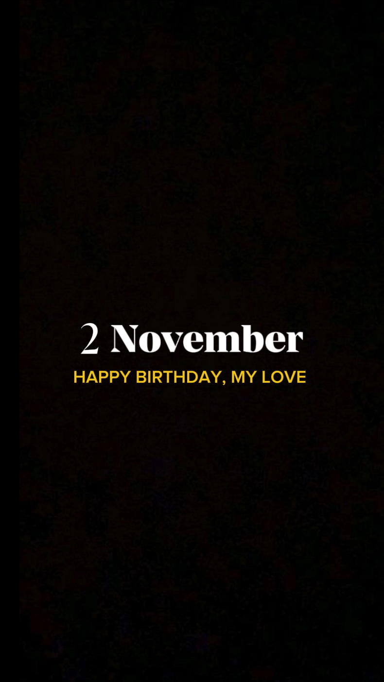 HBD 2 NOVEMBER 