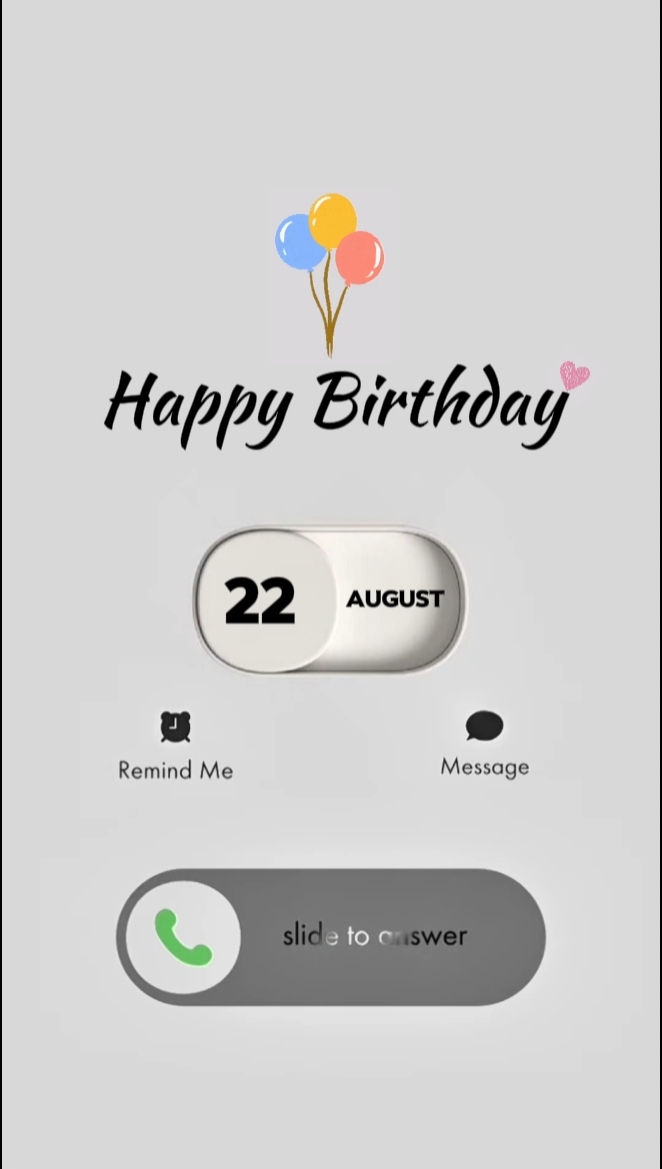 BIRTHDAY 22 AUGUST