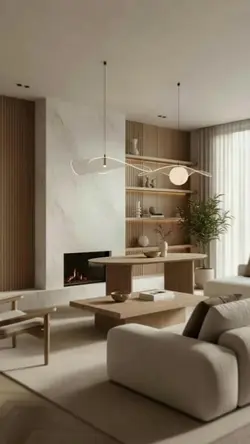 Upscale Modern Living Room Cuts