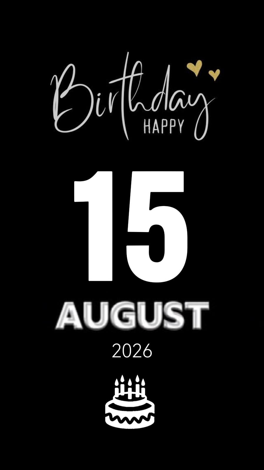 Birthday 15 August