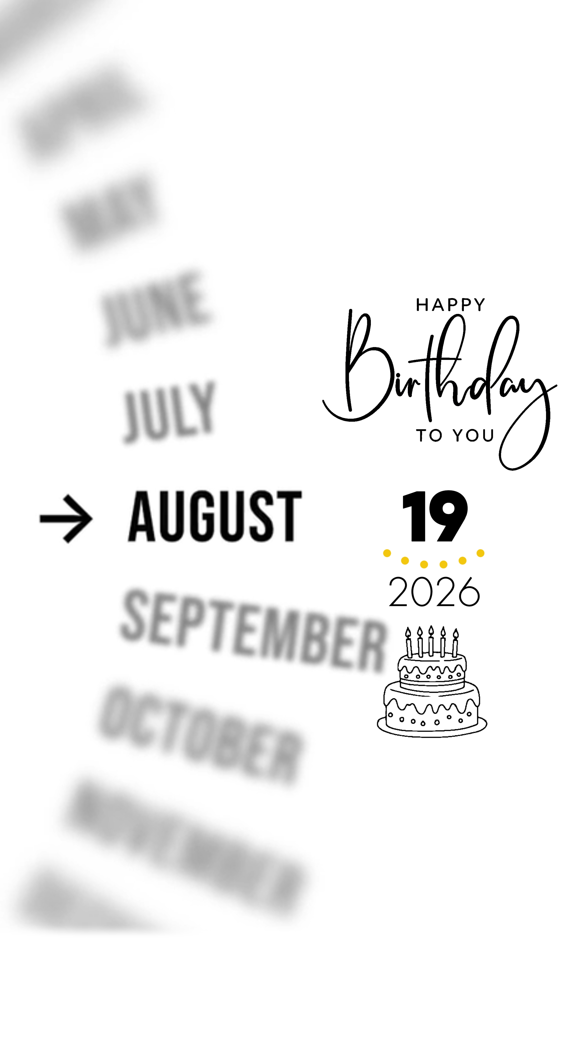 BIRTHDAY 19 AUGUST