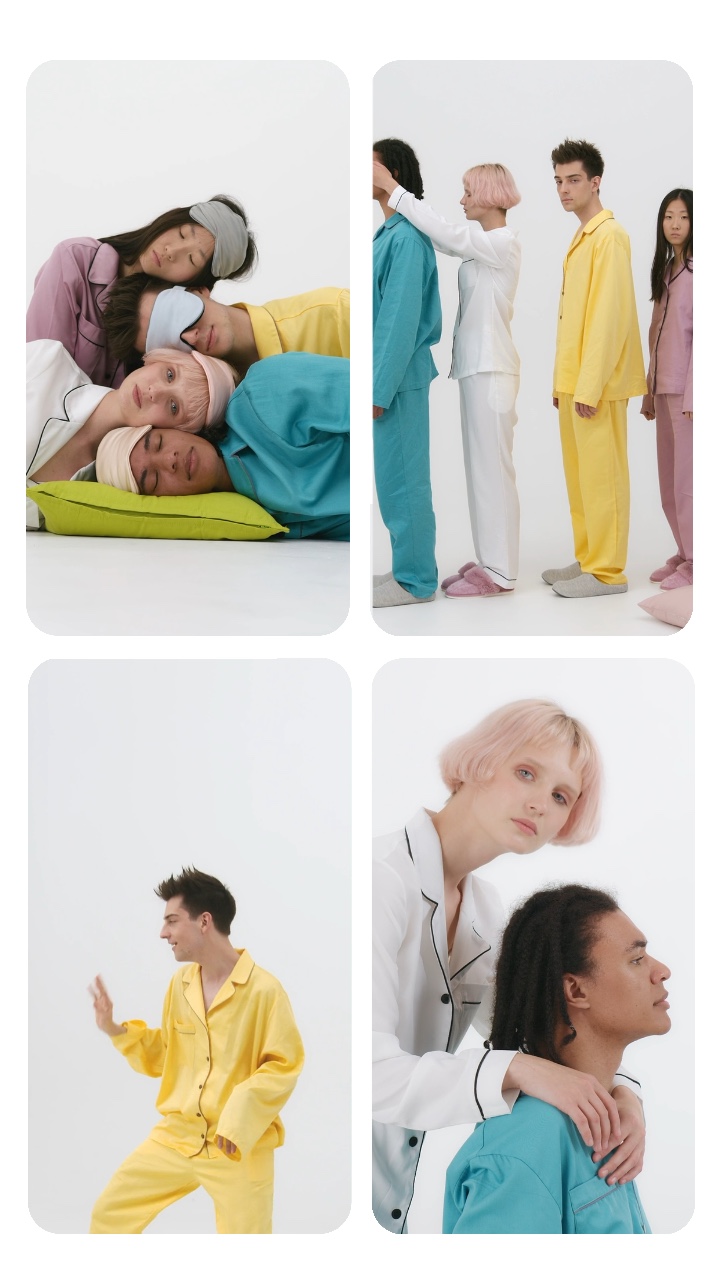 Pyjamas Product Display in Multi Gallery TikTok Style