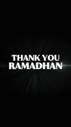 thank you ramadhan