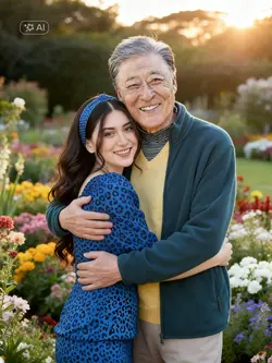 Ai hugging father