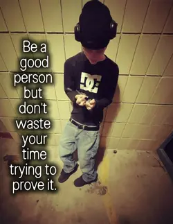 be a good person