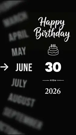 BDAY SON 30 JUNE