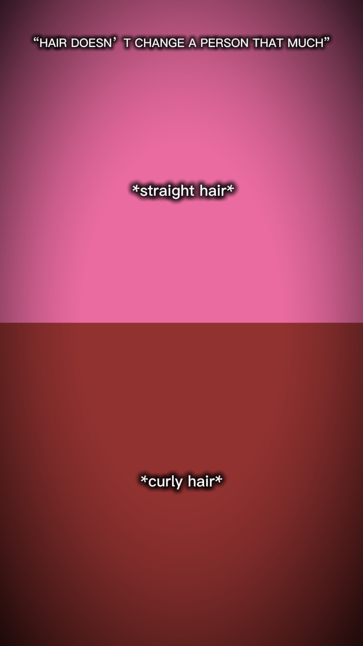 CURLY VS  STRAIGHT 