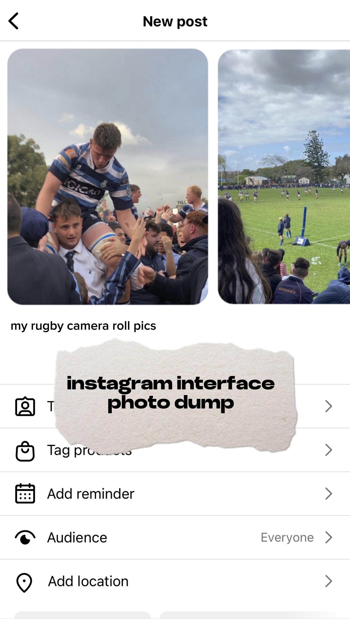 rugby camera roll