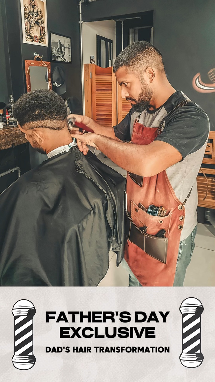Plantilla De Negocios Del Día Del Padre Servicio Offline BarberShop