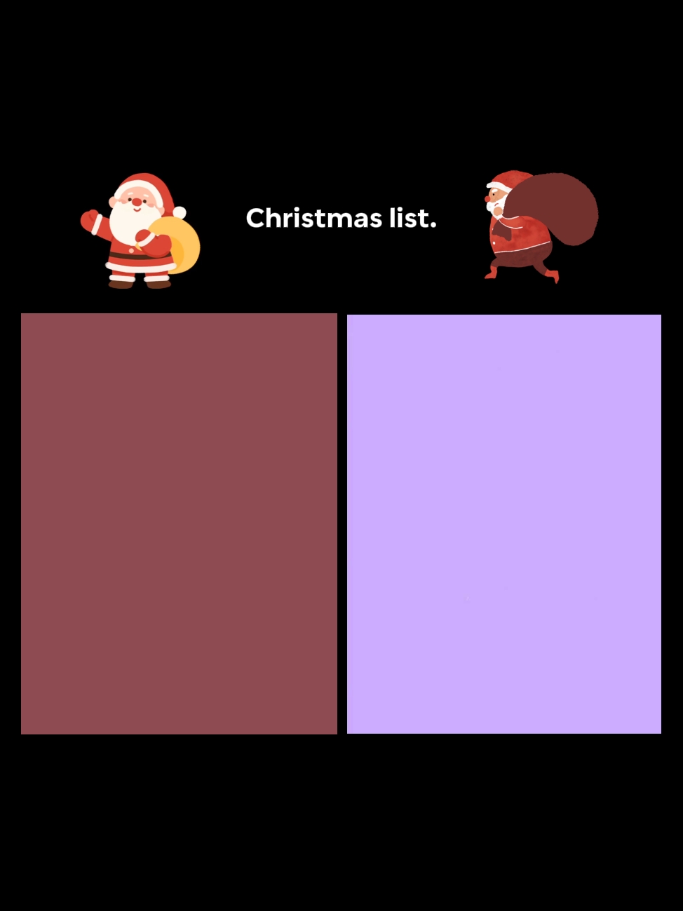 Weihnachtsliste 