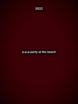 party at the beach