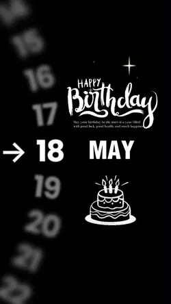 Birthday 18 may
