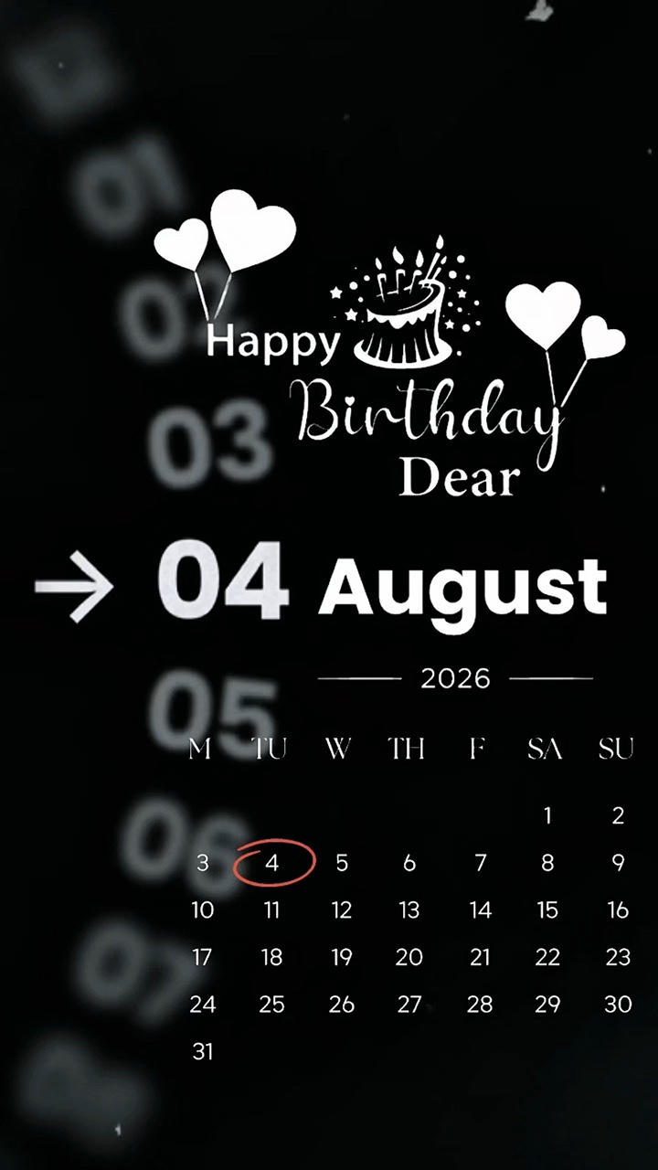 HAPPY BDAY 4 AUGUST