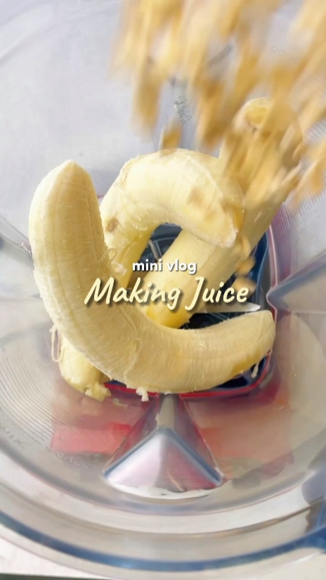 Haciendo vlog de jugo 