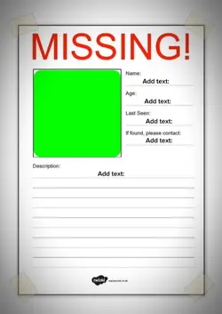 missing poster