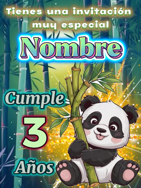 Panda Niño convite