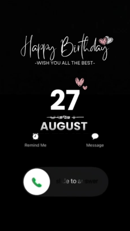 Hbd daughter 27 augu
