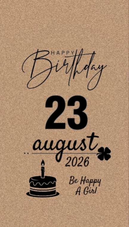 IRMÃ HBD 23 DE AGOSTO