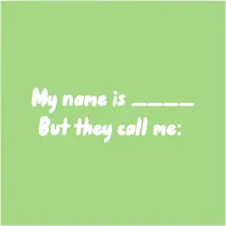 Nickname template 🫶