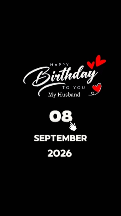 HBD Husband 8 Sept