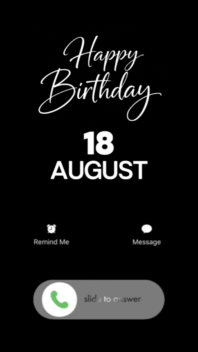 18 August Birthday 