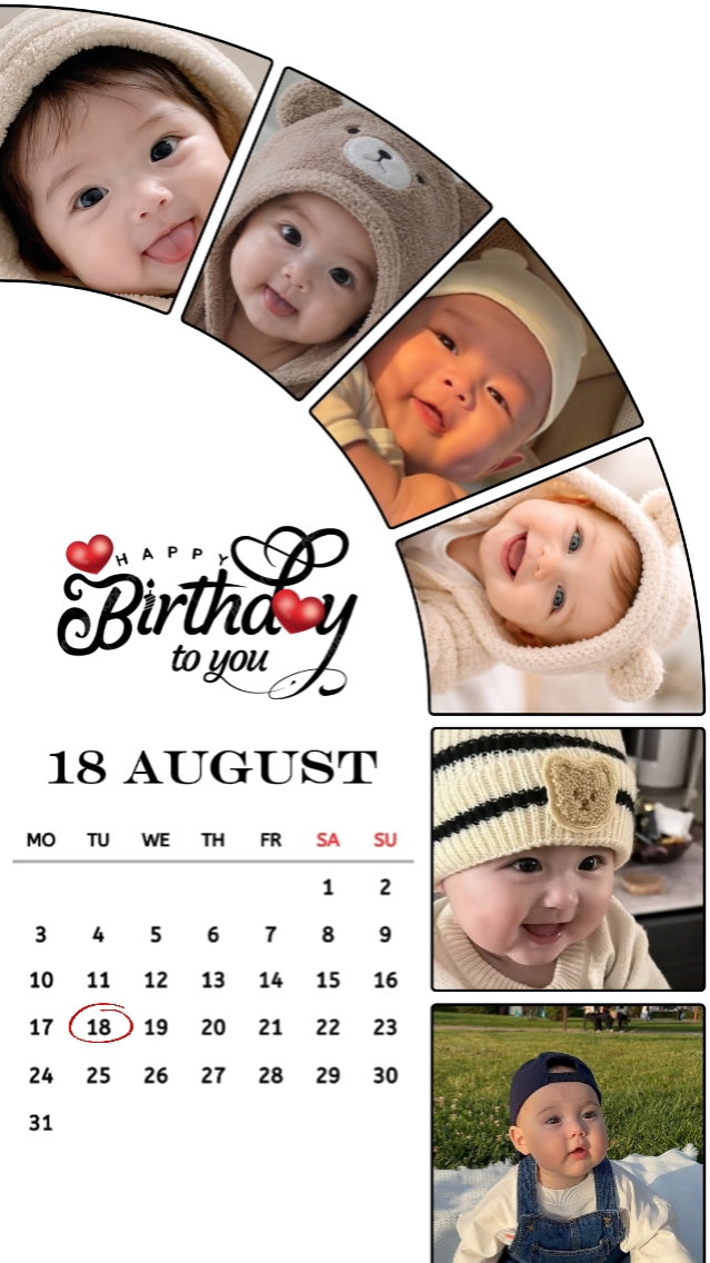HBD BABY BOY 18 AUGU