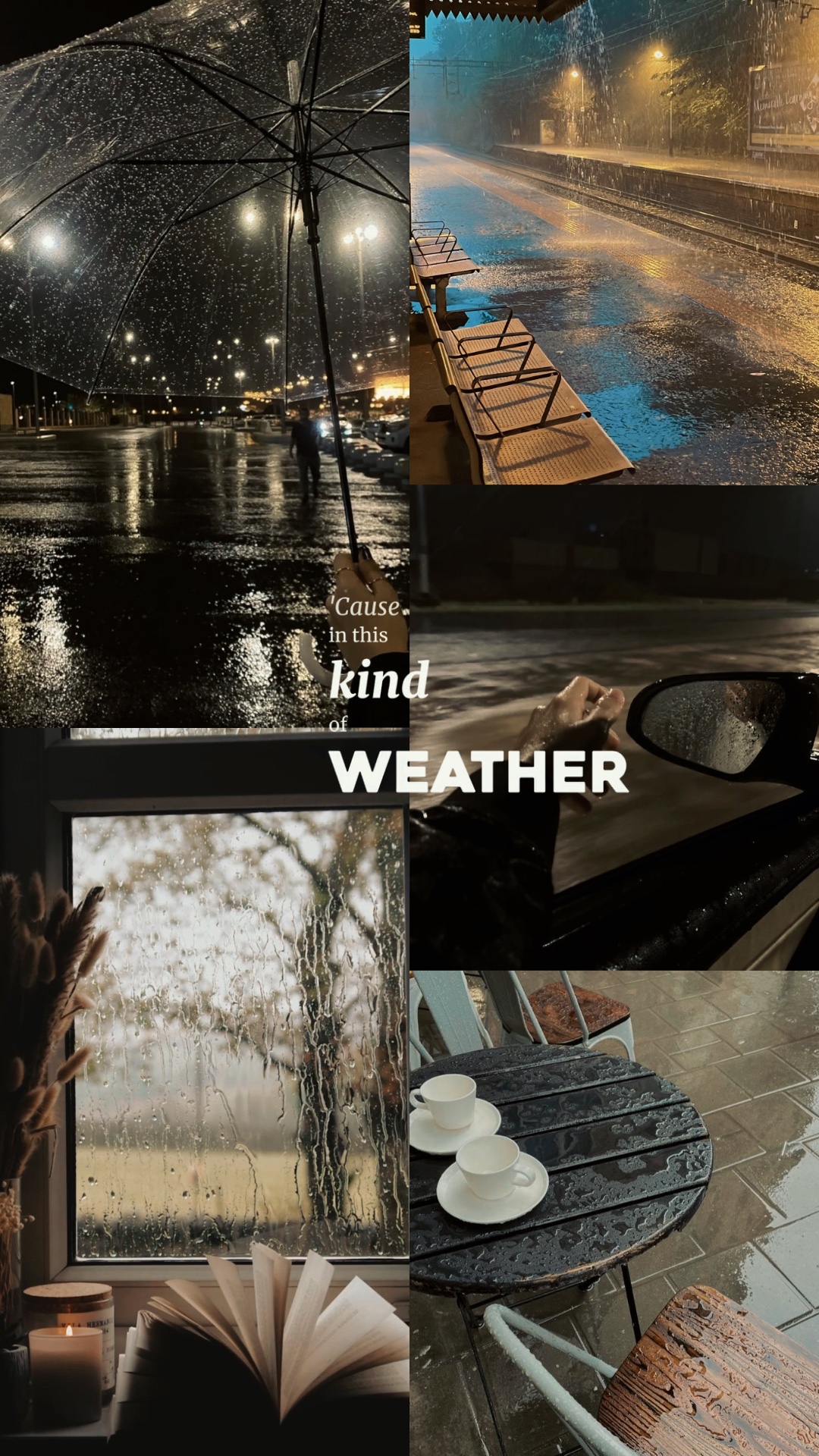 Rainy days aesthetic