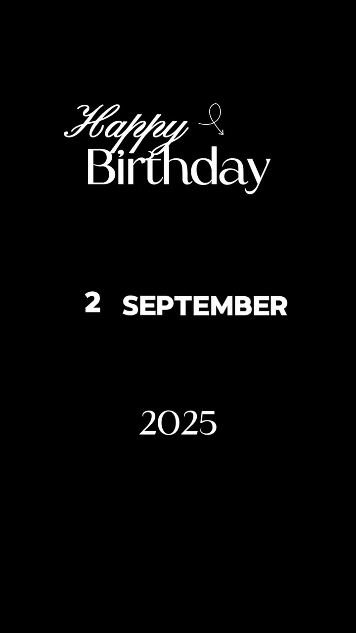 HBD 02 SEPTEMBER