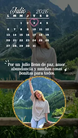 Calendario de julio
