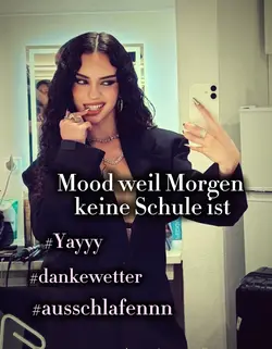 Morgen keine Schule💞