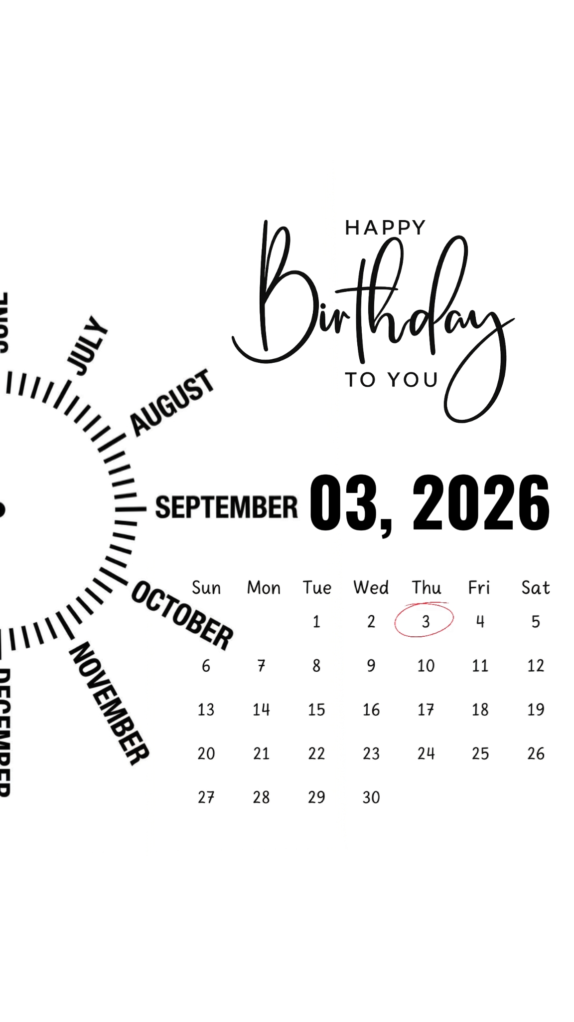 HBD 03 de setembro
