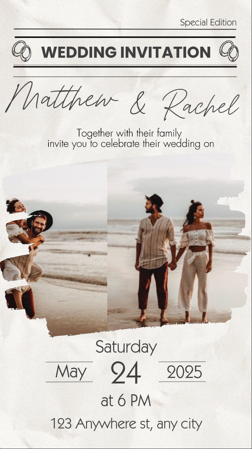 Invitación de boda