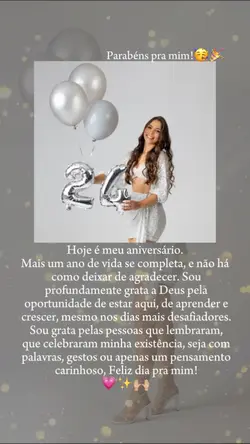 Parabéns pra mim