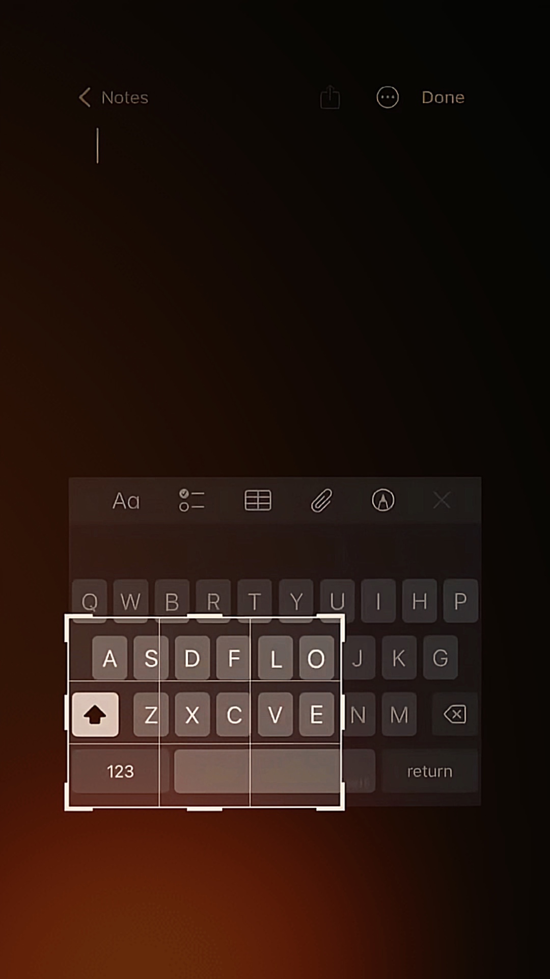 Clavier d'amour tendance 