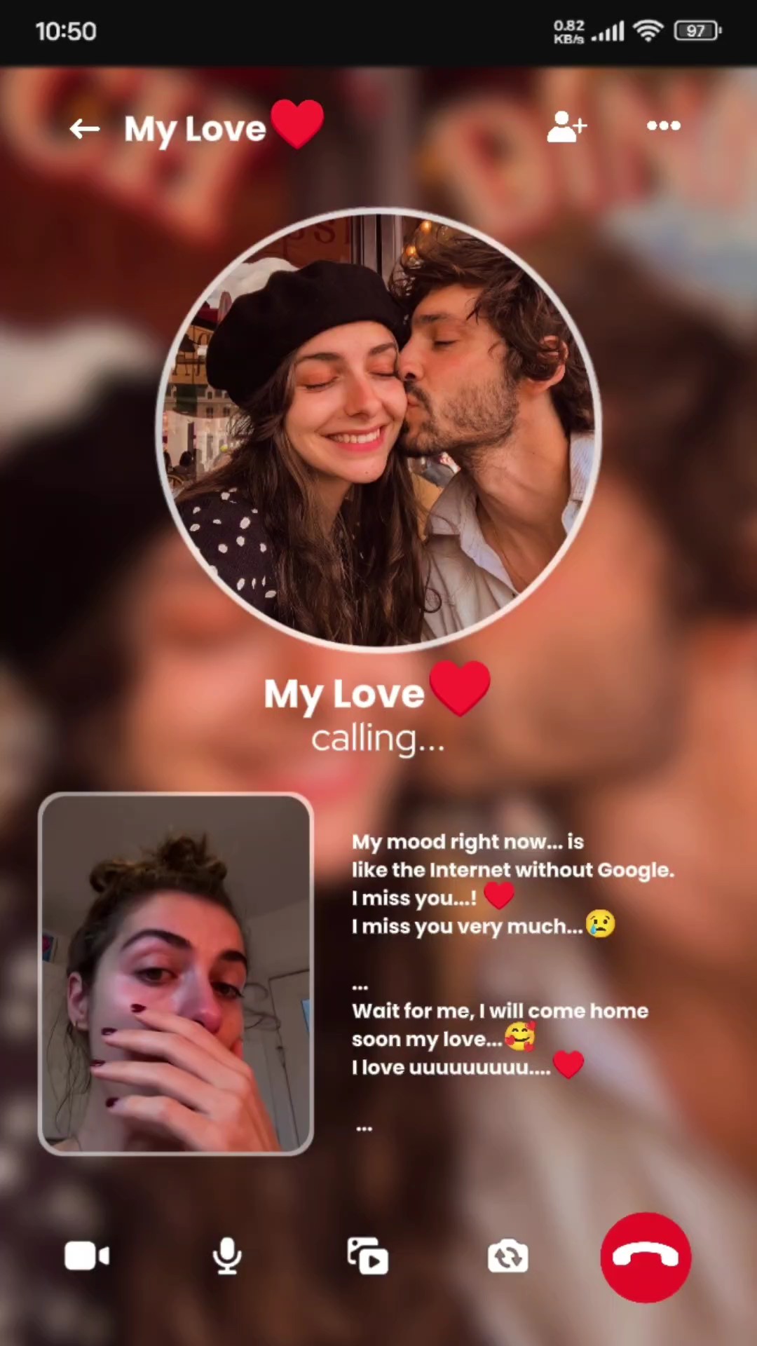 My love calling mess