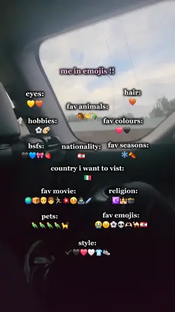 me in emojis !!