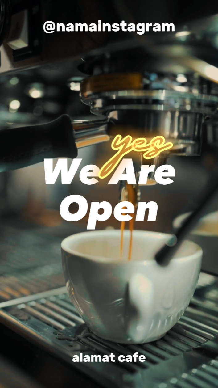 we are open