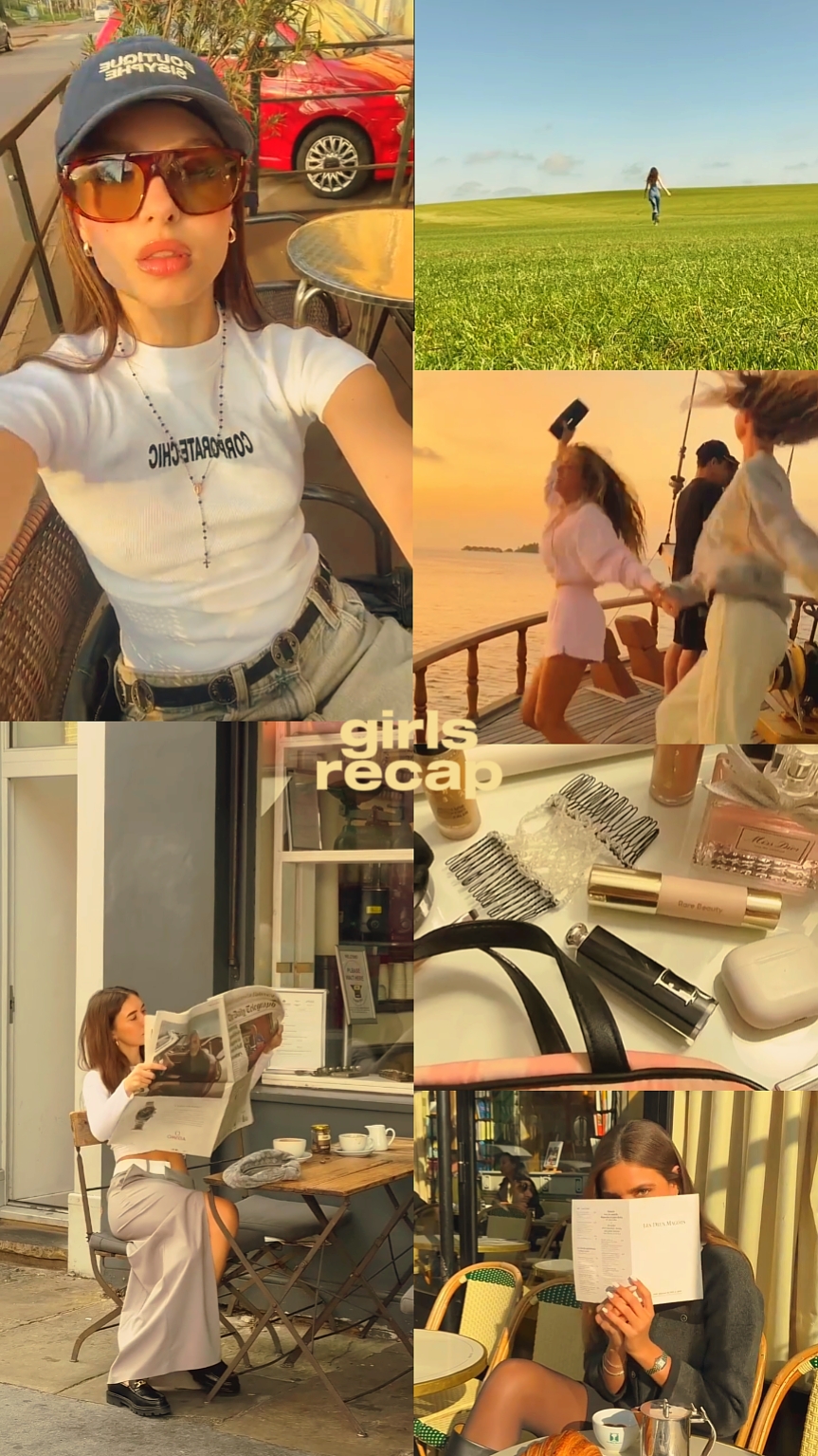 Mädchen rekapitulieren