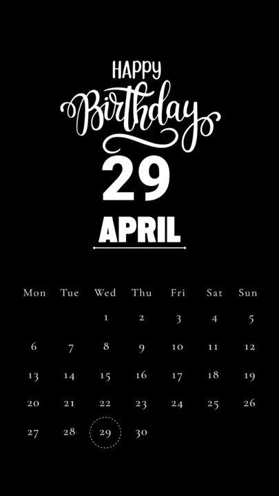 HBD 29 APRIL 2026