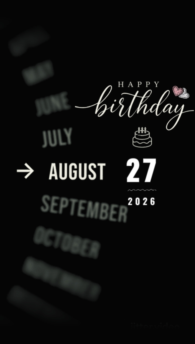 HBD 27 AUGUST