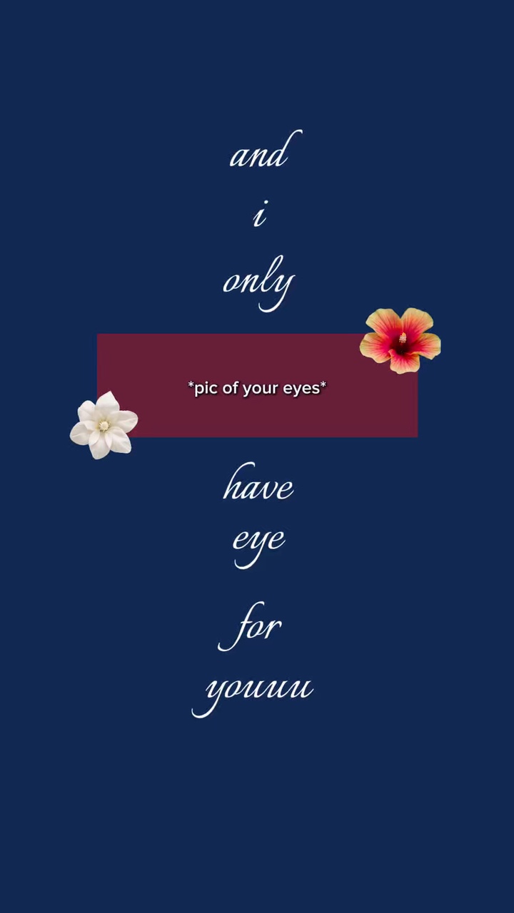 Je n'ai que des yeux pour toi